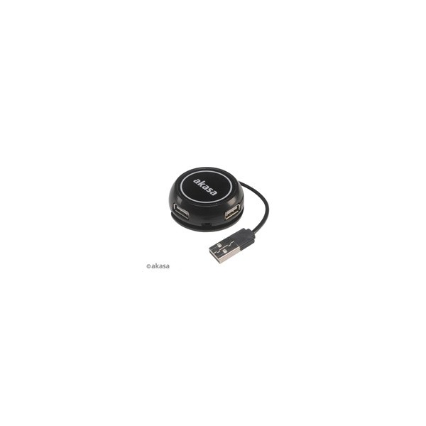 AKASA HUB USB Connect4C 4 in 1, 4x USB 2.0,17cm kabel, externí AKASA HUB USB Connect4C 4 in 1, 4x USB 2.0,17cm kabel, externí