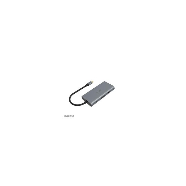 AKASA adaptér USB Type-C 9-in-1 Dock (PD Type-C, HDMI, VGA, 3 x USB 3.0 Type-A, RJ45, SD and Micro SD Card Reader) AKASA adaptér USB Type-C 9-in-1 Dock (PD Type-C, HDMI, VGA, 3 x USB 3.0 Type-A, RJ45, SD and Micro SD Card Reader)