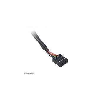 AKASA adaptér MB interní, Type-C USB3.1 Gen1 internal adapter cable + Type-A USB2.0 ports, 40 cm