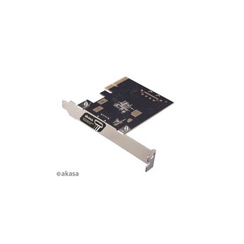 AKASA síťová karta USB 3.2 HOST card, 20Gbps USB 3.2 Gen 2x2 Type-C to PCIe Host Card