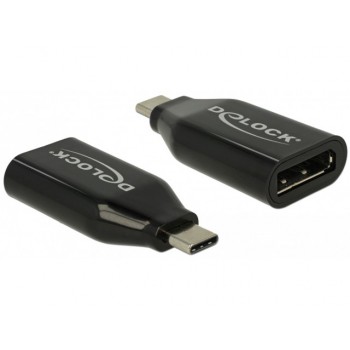 Adapter USB-C - Displayport M/F 4K 60Hz Czarny
