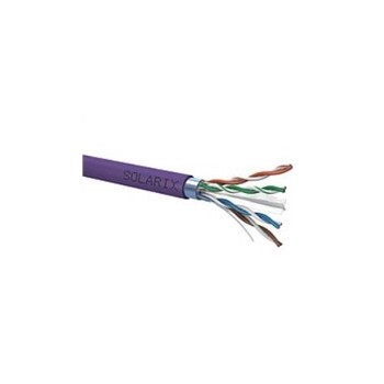 Instalační kabel Solarix FTP, Cat6, drát, LSOH, cívka 500m SXKD-6-FTP-LSOH