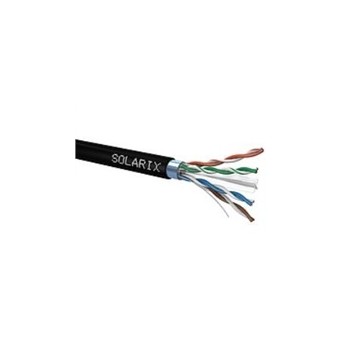 Instalační kabel Solarix venkovní FTP, Cat6, drát, PE, cívka 500m SXKD-6-FTP-PE