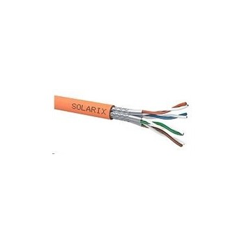 Instalační kabel Solarix SSTP, Cat7A, drát, LSOHFR, cívka 500m SXKD-7A-1200-SSTP-LSOHFR-B2ca