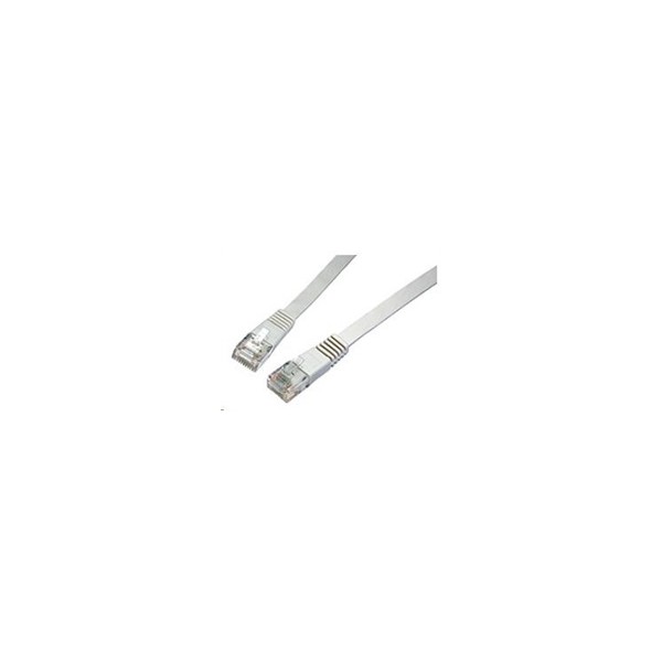Solarix Patch kabel plochý CAT6 UTP LSOH 3m šedý non-snag-proof C6-111GY-3MB Solarix Patch kabel plochý CAT6 UTP LSOH 3m šedý non-snag-proof C6-111GY-3MB