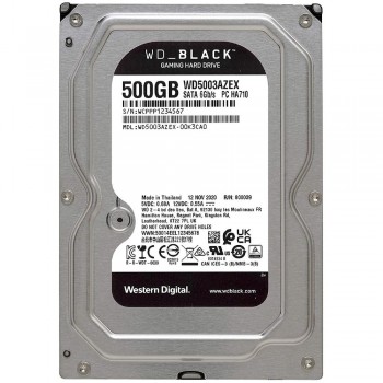 Western Digital Interne Festplatte WD_BLACK - 500 GB - 3.5" - SATA 6 GB/s