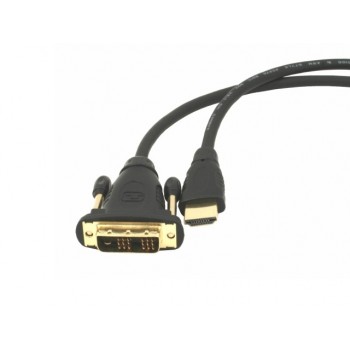 Kabel HDMI-DVI 1.8M (pozłacane końcówki)