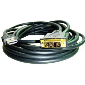 Kabel HDMI-DVI 7.5M (pozłacane końcówki)