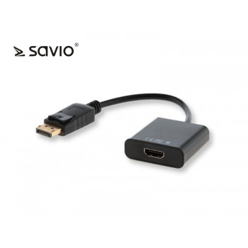 Adapter DisplayPort (M) - HDMI (F) SAVIO CL-55/B