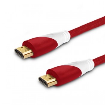 Kabel HDMI CL-120/B 1.5mv1.4 Savio Czerwony