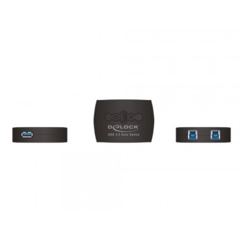 DeLock USB 3.0 Sharing Switch 2 - 1 - USB-Umschalter für die gemeinsame Nutzung von Peripheriegeräten - 2 Anschlüsse