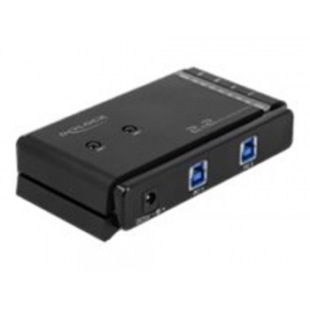 DeLock USB 3.0 Matrix Switch 2 x 2 - USB-Umschalter für die gemeinsame Nutzung von Peripheriegeräten - 2 Anschlüsse