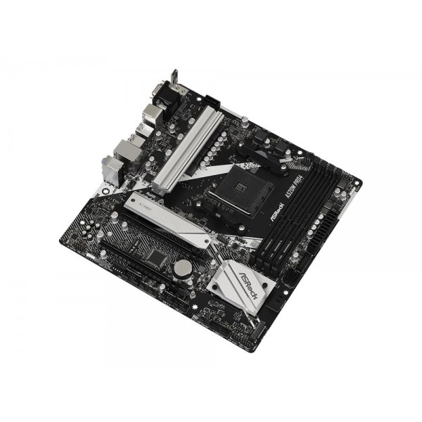 ASRock A520M Pro4 - Motherboard - micro ATX - Socket AM4 - AMD A520 ASRock A520M Pro4 - Motherboard - micro ATX - Socket AM4 - AMD A520