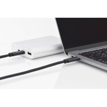 Kabel polaczeniowy USB 3.1 Gen.2 SuperSpeed+ 10Gbps Typ USB C/USB C M/M, Power Delivery 1m Czarny