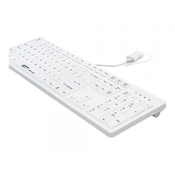 GETT Tastatur CleanType Easy Protect - Weiß