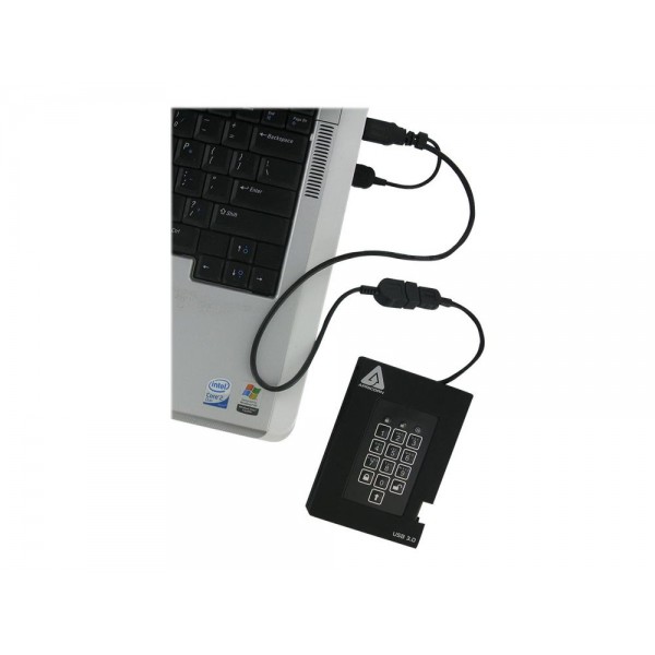 Apricorn Aegis Padlock Fortress A25-3PL256-S4000F - Solid-State-Disk - 4 TB - USB 3.0 Apricorn Aegis Padlock Fortress A25-3PL256-S4000F - Solid-State-Disk - 4 TB - USB 3.0