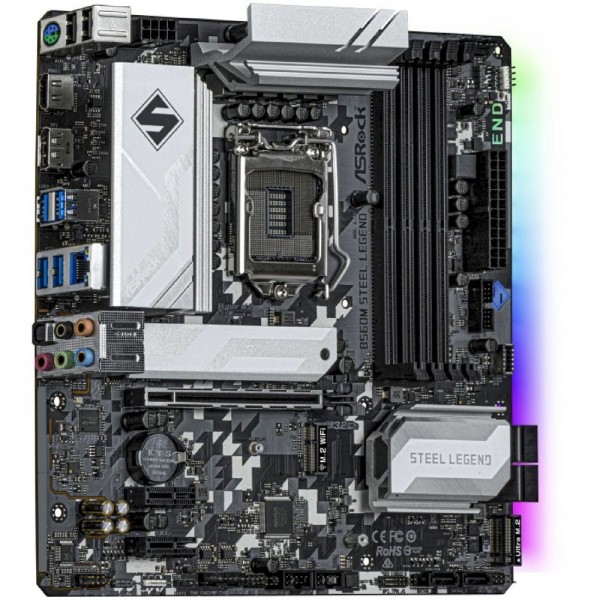 ASRock Mainboard B560M Steel Legend - Micro ATX - Socket LGA1200 - Intel B560 ASRock Mainboard B560M Steel Legend - Micro ATX - Socket LGA1200 - Intel B560