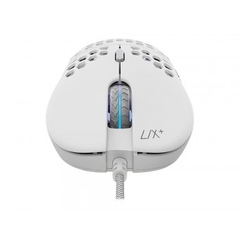 SPC Gear LIX Plus - Maus - USB - onyx/white