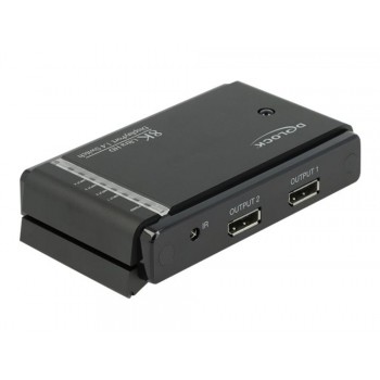 Delock DisplayPort 1.4 Switch 2 x 2 DisplayPort in to 1 x 2 DisplayPort out 8K - Video/Audio-Schalter