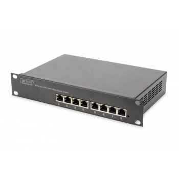 Przełącznik 10 cali Rack 8-portowy Gigabit Ethernet, 8x10/100/1000Mbps