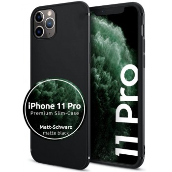 smart engineered Silicone Protective Slim-Case for iPhone 11 Pro matte black