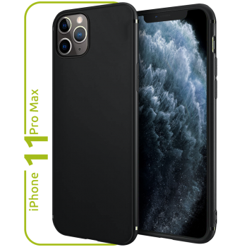 smart engineered Silicone Protective Slim-Case for Apple iPhone 11 Pro Max matte black
