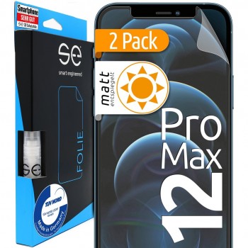 smart engineered 2x3D Screen Protector for Apple iPhone 12 Pro Max matte