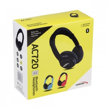 Słuchawki bezprzewodowe nauszne AC720B Czarne