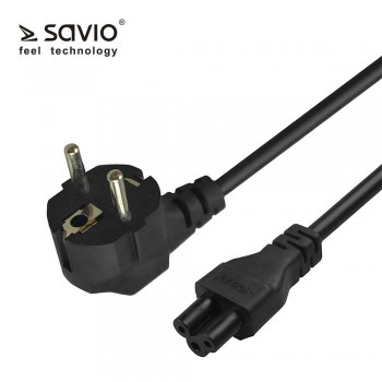 Kabel zasilający "koniczynka" 3m CL-158 SAVIO