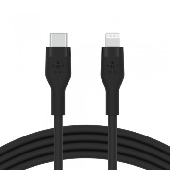 Kabel BoostCharge USB-C do Lightning silikonowy 1m, czarny