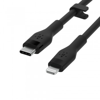 Kabel BoostCharge USB-C do Lightning silikonowy 1m, czarny