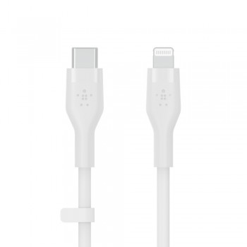 Kabel BoostCharge USB-C do Lightning silikonowy 1m, biały