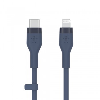 Kabel BoostCharge USB-C do Lightning silikonowy 1m, niebieski