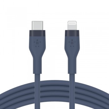 Kabel BoostCharge USB-C do Lightning silikonowy 3m, niebieski