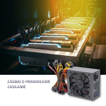 Zasilacz ATX 1600W 80 plus Platinium Gaming Miner