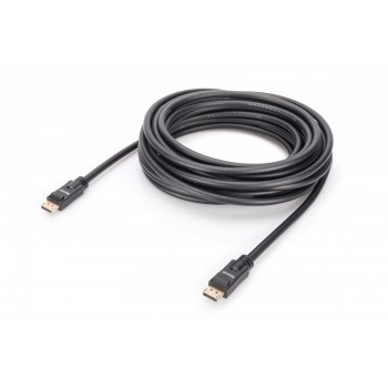 Kabel połączeniowy DisplayPort z zatrzaskami 4K 60Hz UHD Typ DP/DP M/M 10m Czarny