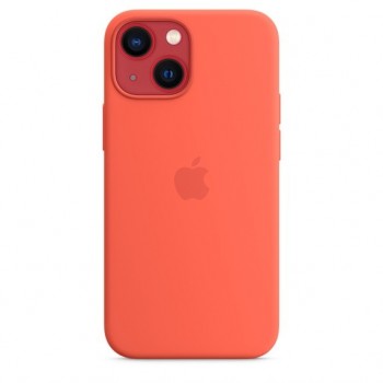 Etui silikonowe z MagSafe do iPhonea 13 mini - nektarynka