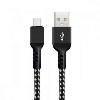 Kabel USB C fast charge 2.4A MCE482 Czarny