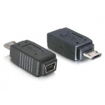 DELOCK 65063 Delock adapter USB mini f - USB mikro m +nikiel