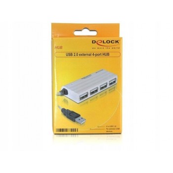 DELOCK 87445 Delock USB 2.0 zewnętrzny HUB 4 porty SLIM