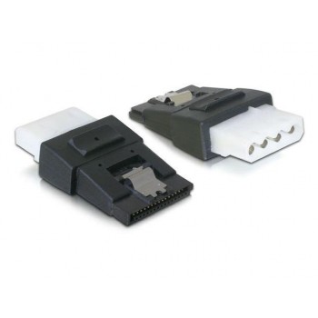 DELOCK 65046 Delock adapter SATA Power 15-pin (F) (+ clip) - Molex 4-pin (F)