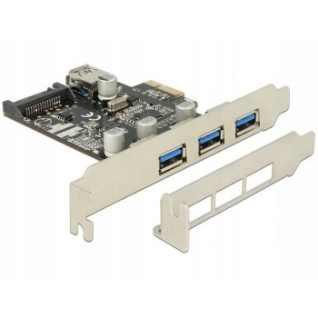 DELOCK 89301 Delock Karta PCI Express 3 x zewnętrzny + 1 x wewnętrzny USB 3.0