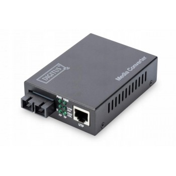 DIGITUS DN-82020-1 DIGITUS konwerter Fast Ethernet 10/100BaseTX(RJ45) / 10/100BaseFX MM SC Duplex,