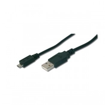 ASM AK-300127-018-S ASSMANN Kabel połączeniowy USB 2.0 HighSpeed Typ USB A/microUSB BM/M czarny 1,8m