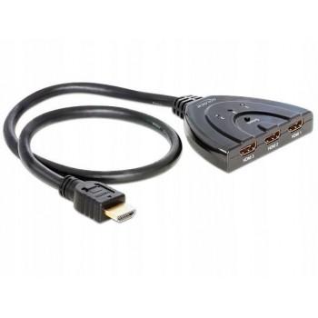 DELOCK 87619 Delock przełącznik splitter HDMI - 3 urządzenia Bidirectional