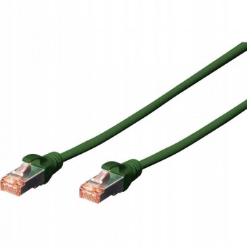 DIGITUS Patch cable SFTP CAT6 5m green 4x2AWG 27/7 2xRJ45