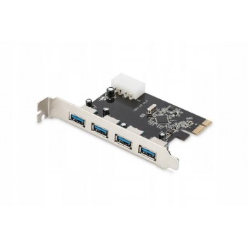DIGITUS DS-30221-1 DIGITUS Kontroler USB3.0 PCI Express, 4xUSB3.0, Chip: VL805