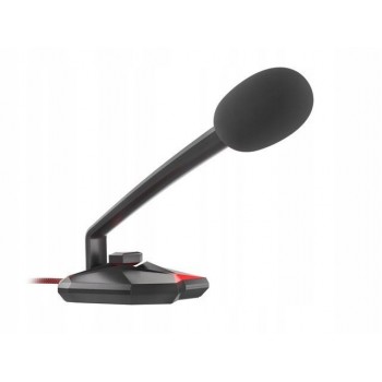 NATEC NGM-1392 Genesis Mikrofon Radium 200, czarno-czerwony