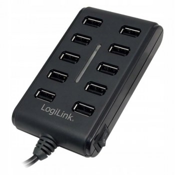 LOGILINK UA0125 LOGILINK 10-Portowy HUB USB2.0 z włącznikiem ON/OFF