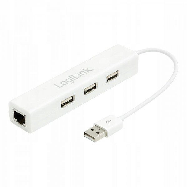 LOGILINK UA0174A LOGILINK - Adapter Fast Ethernet USB 2.0 do RJ45 z HUB 3xUSB LOGILINK UA0174A LOGILINK - Adapter Fast Ethernet USB 2.0 do RJ45 z HUB 3xUSB